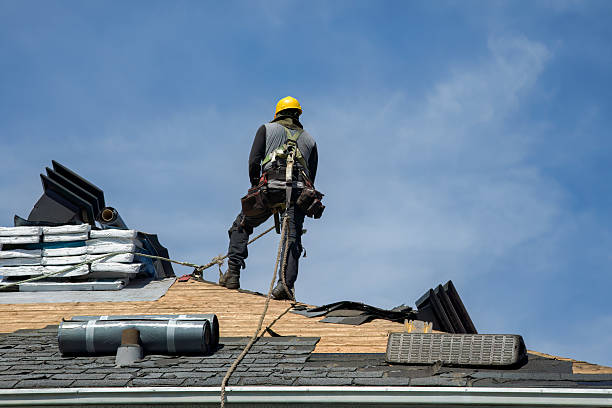 Professional Roofing technician working in Burnet, TX